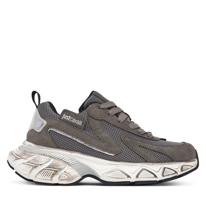Sneakersy Just Cavalli 81RA3SC2 ZSF04 Szary - kobiece