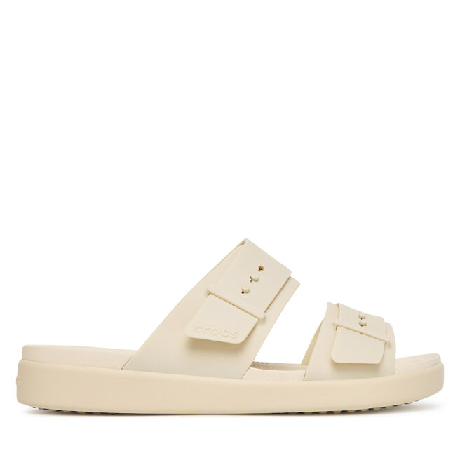 Klapki Crocs Brooklyn Buckle Low Low 211215 Écru -