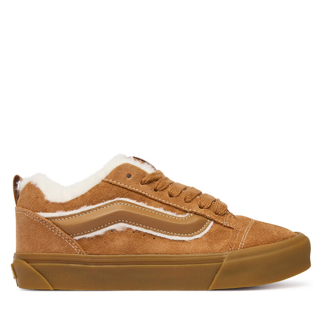 Sneakersy Vans Knu Skool VN000E9XGWT1 Brązowy jasny - kobiece