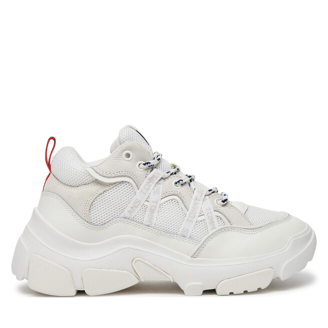 Sneakersy Tommy Jeans Tjw Hybrid Runner EN0EN02619 Biały - kobiece