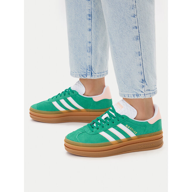 Sneakersy adidas Gazelle Bold IH6455 Zielony - kobiece
