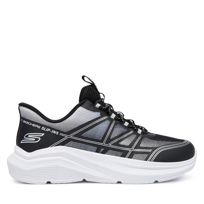 Sneakersy Skechers Microspec Velocity - Grid-Shift 404220L/BKSL Czarny - chłopięce