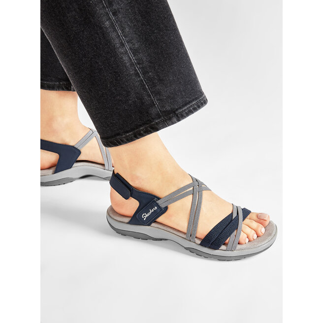 Sandały Skechers Takes Two 163112/NVY Granatowy - kobiece