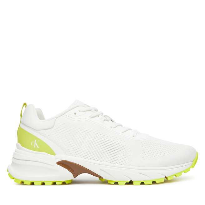 Sneakersy Calvin Klein Jeans Hike Runner Tech Knit YM0YM01284 Biały - męskie