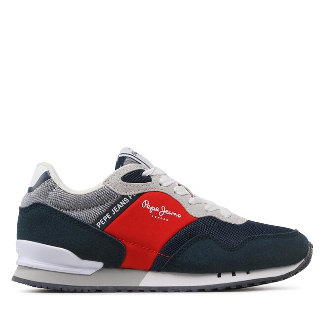 Sneakersy Pepe Jeans London B Brighton PBS30552 Granatowy - chłopięce