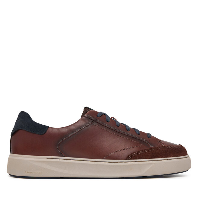 Sneakersy Clarks Code C Tie 26328042 Brązowy ciemny - męskie