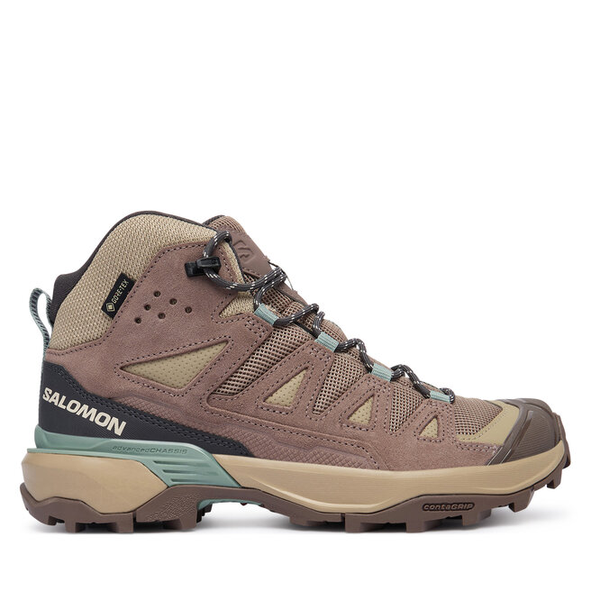 Trekkingi Salomon X Ultra 360 Ltr Mid Gtx W L49158400 Khaki - kobiece