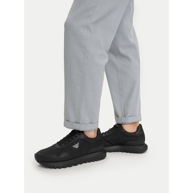 Sneakersy Emporio Armani EM003738 AF19532 MC005 Czarny - męskie