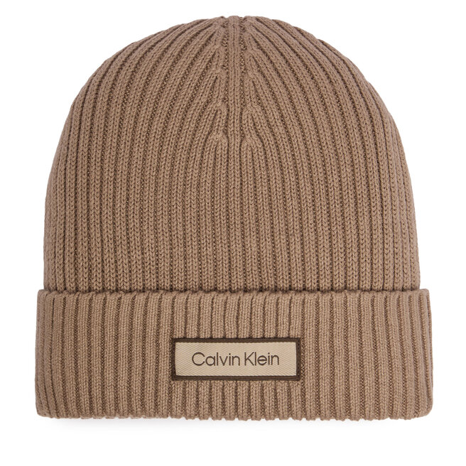 Czapka Calvin Klein LV04D8053G Beżowy -