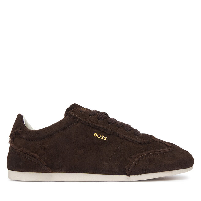 Sneakersy BOSS Solenne 50579059 Brązowy ciemny - kobiece