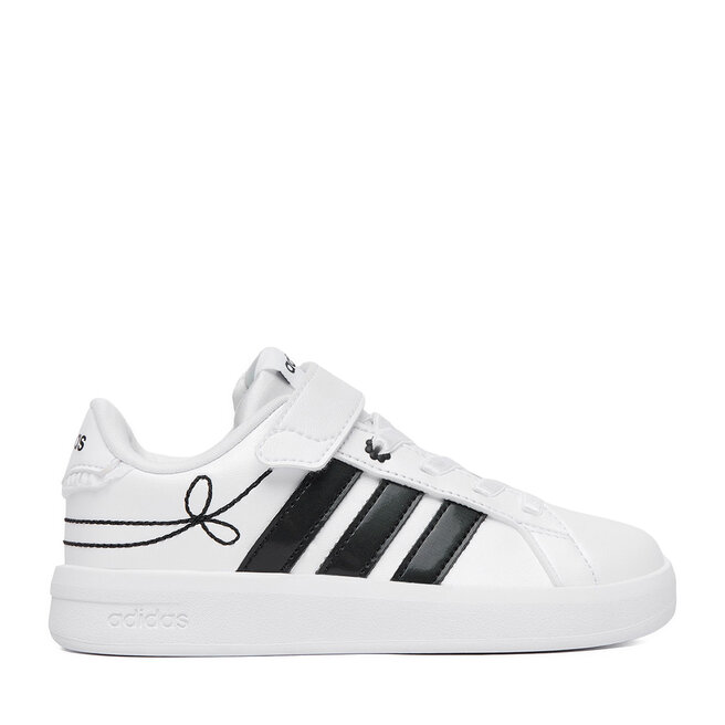 Sneakersy adidas CEO-GRAND COURT 3.0 EL C KH8835 Biały - dziewczęce