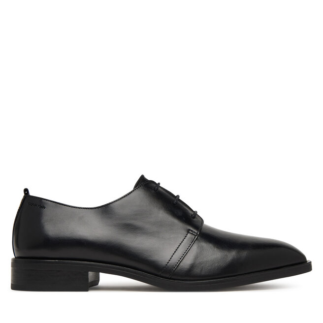Półbuty Calvin Klein Slim Clean Derby Lth HM0HM02004 Czarny - męskie