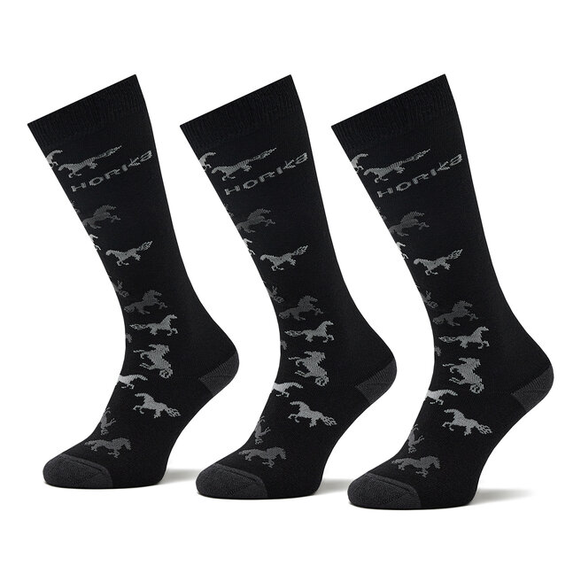 Skarpety długie Horka Riding Socks 145450-0000-0203 Czarny - kobiece