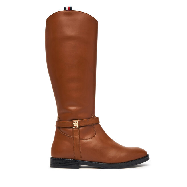 Kozaki Tommy Hilfiger T4A6-35186-0036 Brązowy - dziewczęce