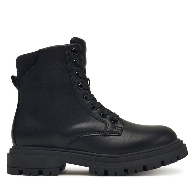 Trapery Calvin Klein Lace Up Bootie V3A5-83120-1464 D Czarny - dziewczęce