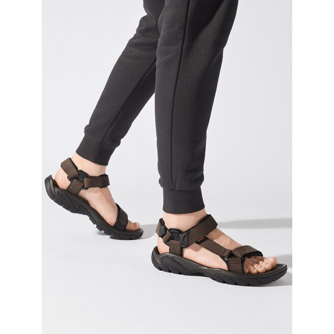 Sandały Teva M Terra Fi 5 Universal Leather 1099442 Brązowy - męskie