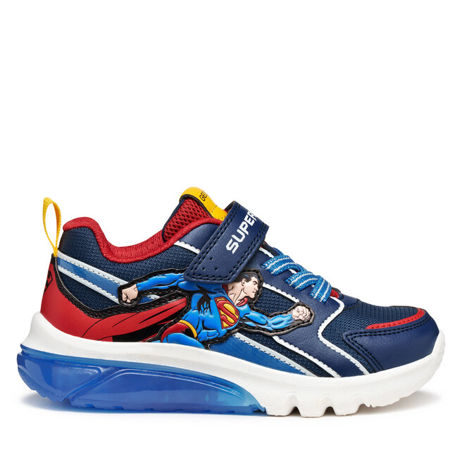 Sneakersy Geox J Ciberdron J56LBD 05411 C0200 D Niebieski - chłopięce