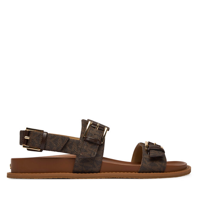 Sandały MICHAEL Michael Kors Nia Flat 40S6NIFS2B Brązowy - kobiece