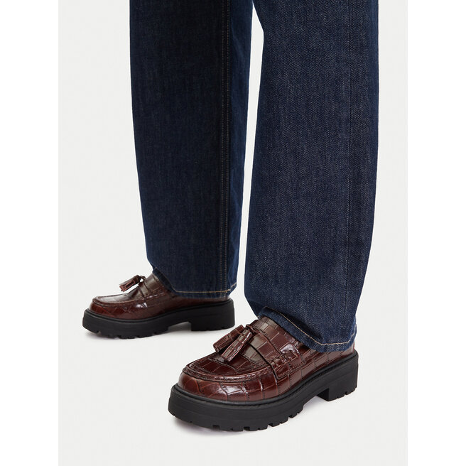 Loafersy Gino Rossi EO-HOX-12036 Brązowy - kobiece