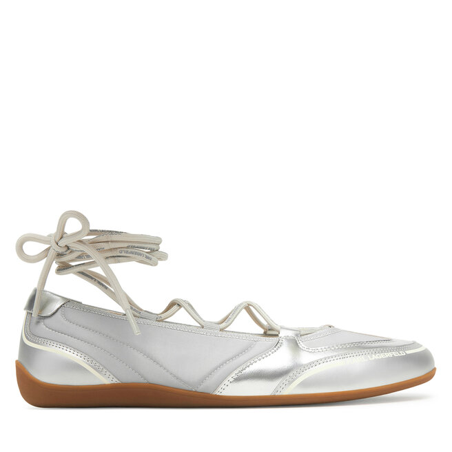 Baleriny KARL LAGERFELD Altia KL66111 Srebrny -