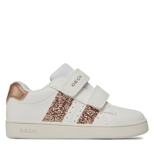 Sneakersy Geox J Eclyper Girl J45LRA 000BC C1ZH8 M Biały - dziewczęce