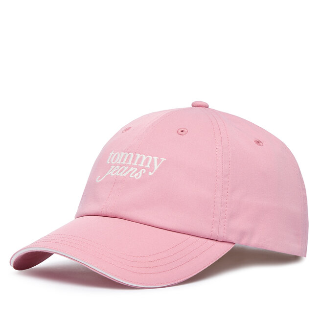 Czapka z daszkiem Tommy Jeans Script AW0AW18973 Różowy jasny -