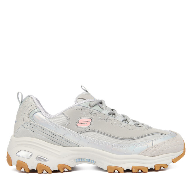 Sneakersy Skechers D'Lites 150556/GRY Szary - kobiece