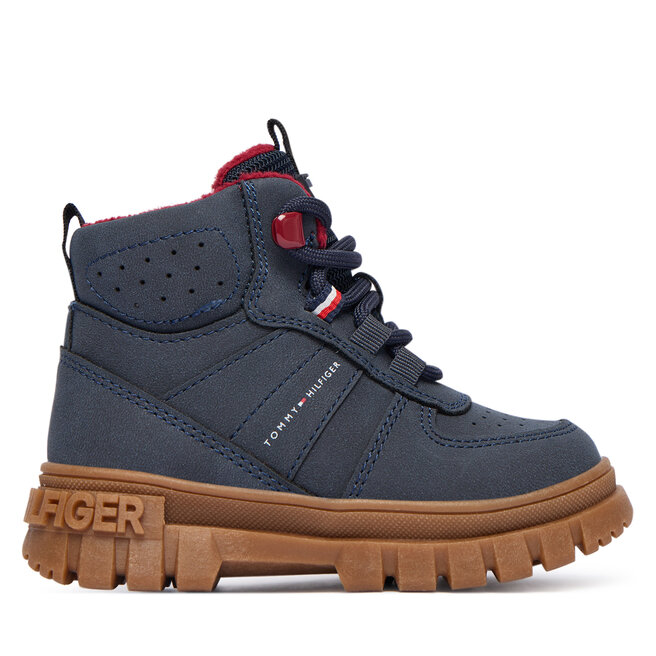 Trzewiki Tommy Hilfiger T1X5-34127-1696800 Granatowy - chłopięce