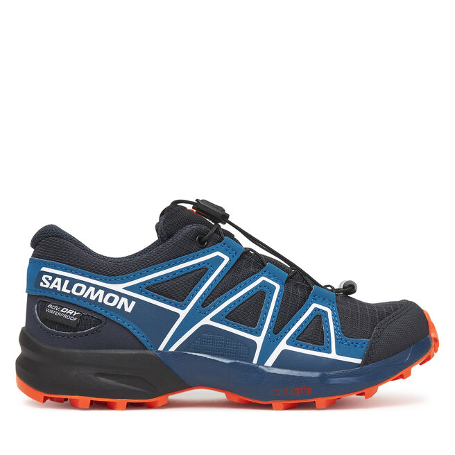 Buty do biegania Salomon Speedcross Waterproof L47856700 Czarny - dziecięce