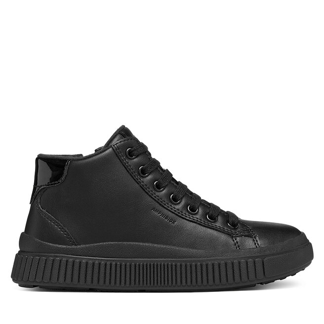 Sneakersy Geox J Laquinny Girl B Abx J661JD 000BC C9999 S Czarny - dziewczęce