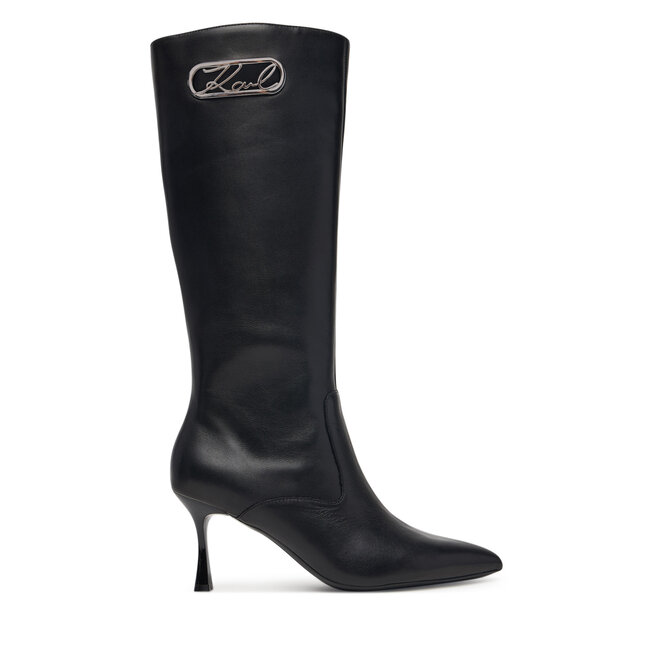 Kozaki KARL LAGERFELD Sienna KL32770 Czarny - kobiece