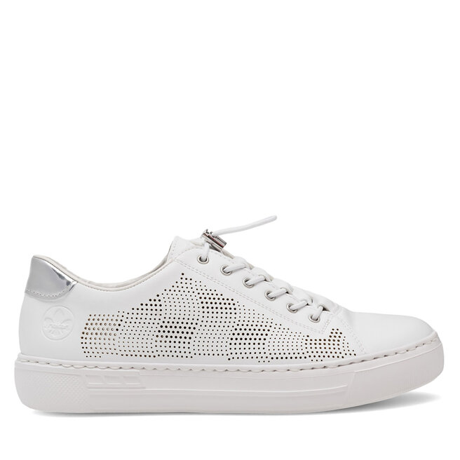 Sneakersy Rieker L9853-80 Biały - kobiece