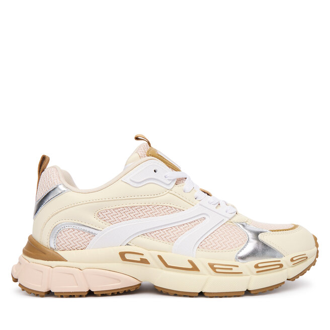 Sneakersy Guess FLFBVL ELE12 Beżowy - kobiece