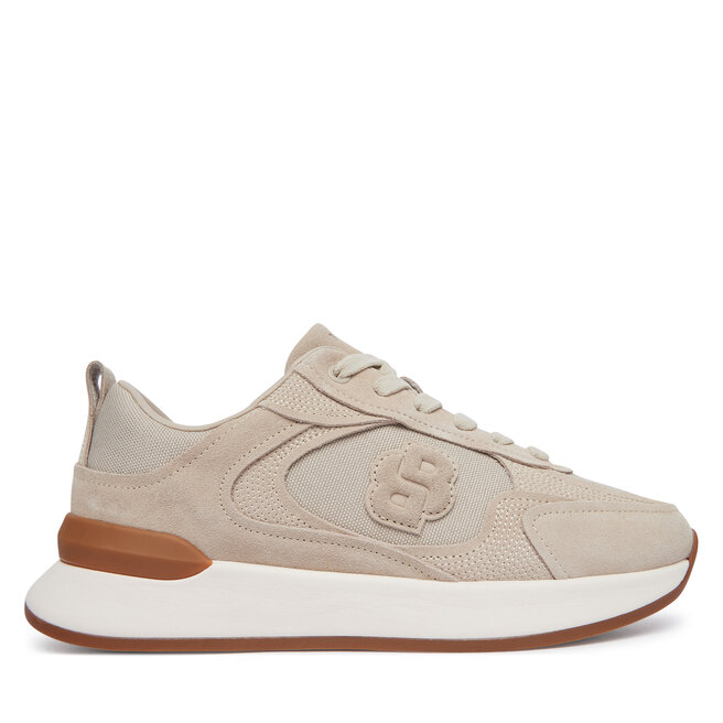 Sneakersy BOSS B Icon 50569213 Beżowy - kobiece