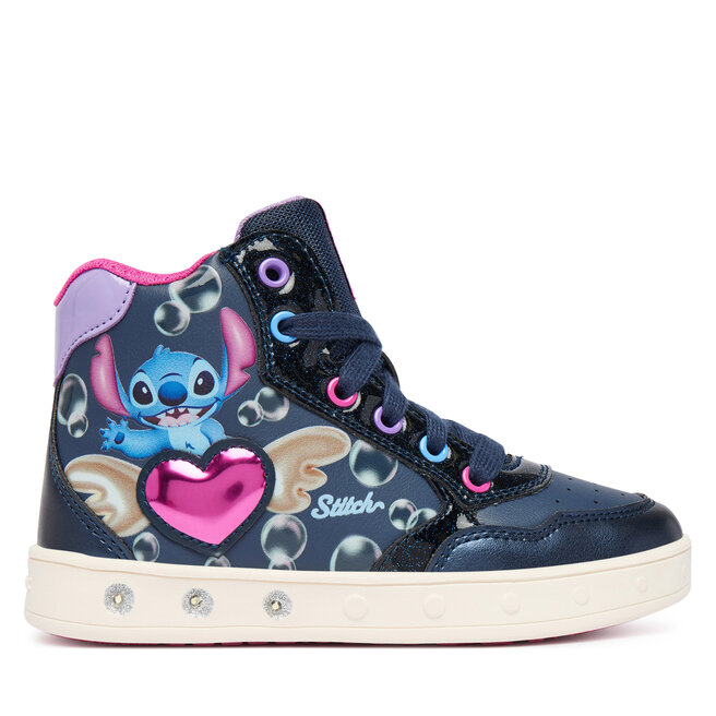 Sneakersy Geox J Skylin Girl J668WE 054AJ C4268 S Granatowy - dziewczęce