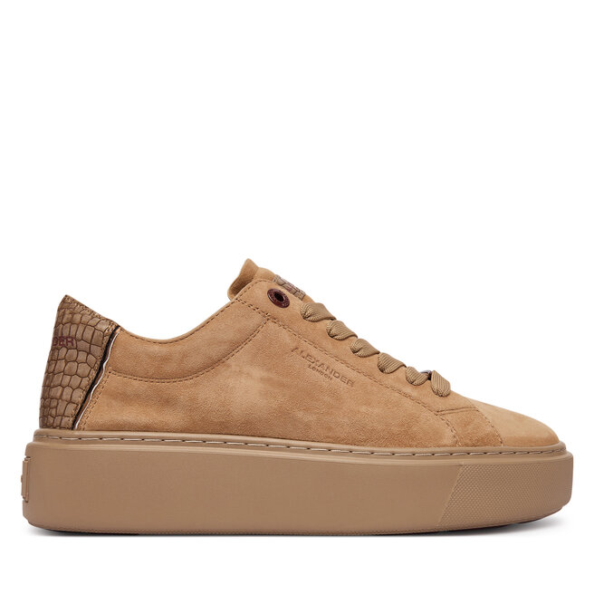 Sneakersy Alexander Smith ALBELUW-8417 Brązowy jasny - kobiece