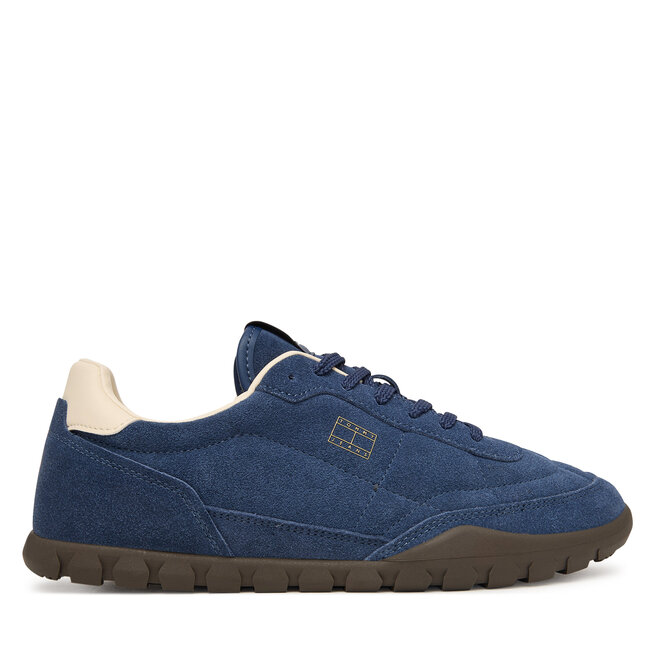 Sneakersy Tommy Jeans Tommy Jeans Low Suede Runner EM0EM01800 Granatowy - męskie
