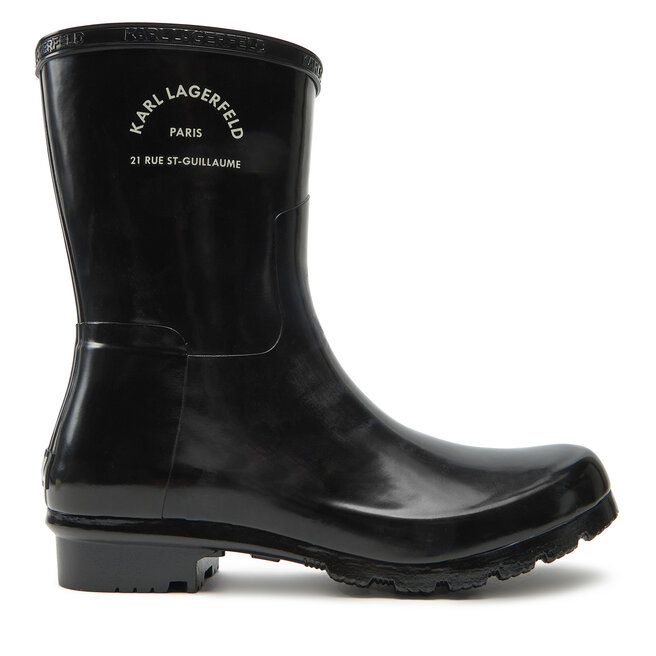 Kalosze KARL LAGERFELD KL47075S Czarny - kobiece