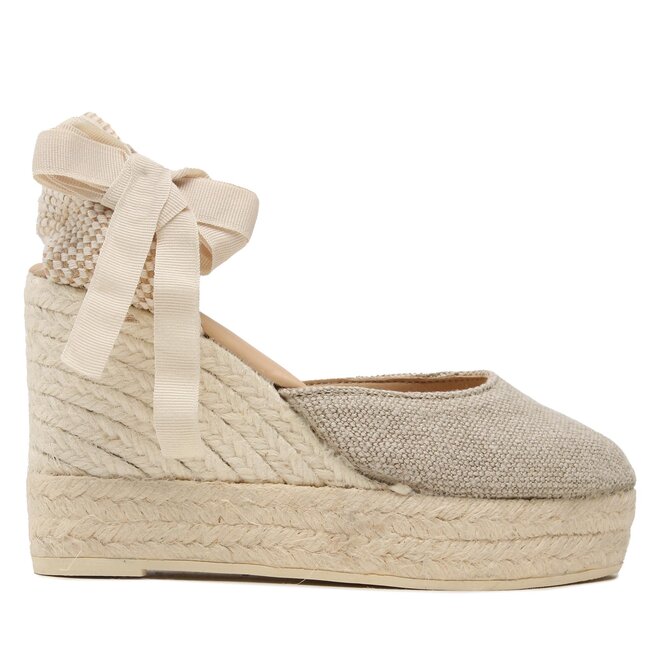 Espadryle Manebi Wedge Espadrilles O 7.1 WV Beżowy - kobiece