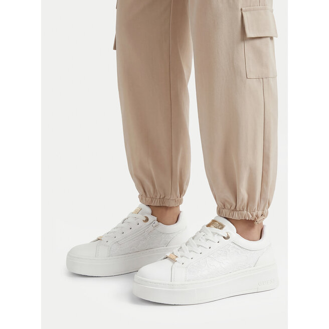 Sneakersy Guess CEO-AVO-357-018-1 Biały - dziewczęce