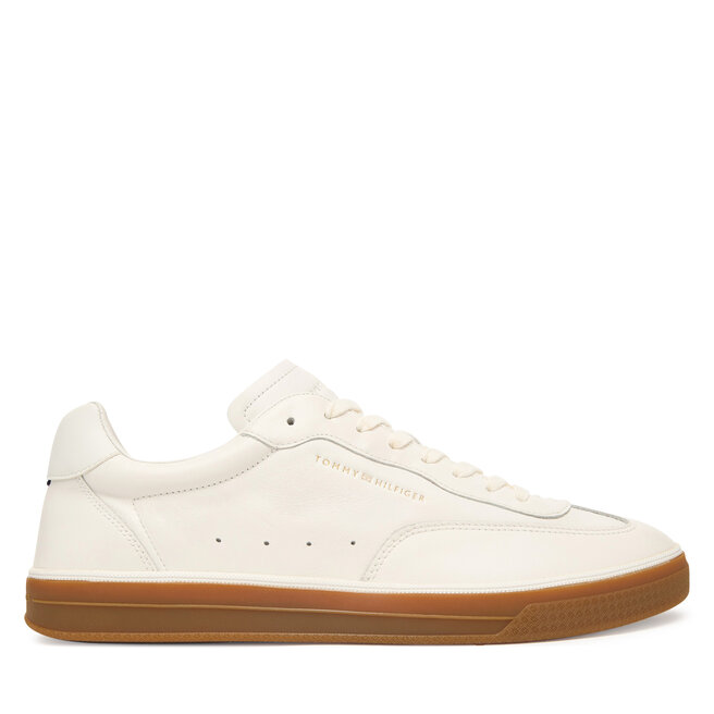 Sneakersy Tommy Hilfiger Lo Lux Lth FM0FM05815 Écru - męskie