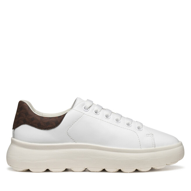 Sneakersy Geox D Spherica Ec4.1 D45TCD 08504 C1224 Biały - kobiece
