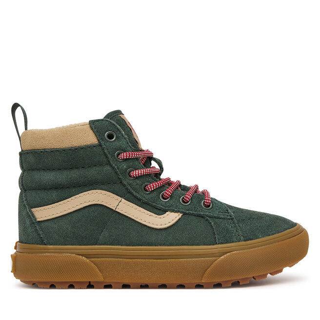 Sneakersy Vans SK8 Hi Insulated VN000V91TD81 Zielony ciemny - chłopięce