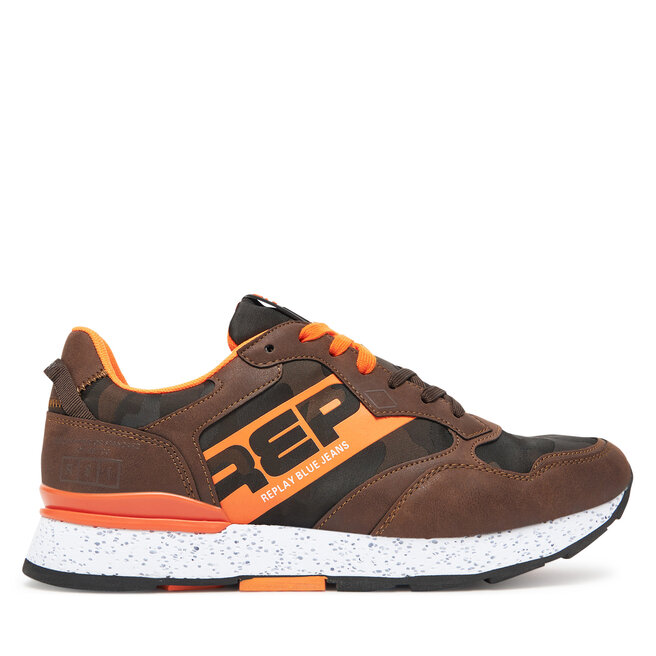 Sneakersy REPLAY GMS68 .000.C0096T Brązowy - męskie