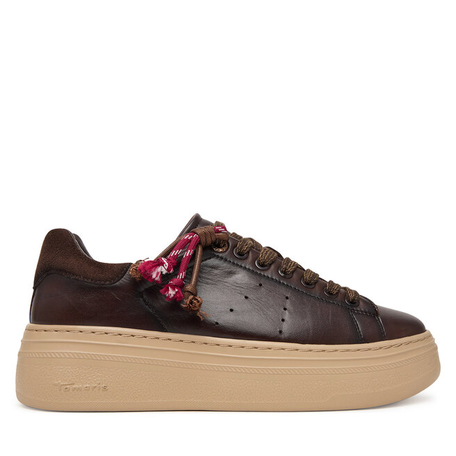 Sneakersy Tamaris 1-23775-47 Brązowy ciemny - kobiece
