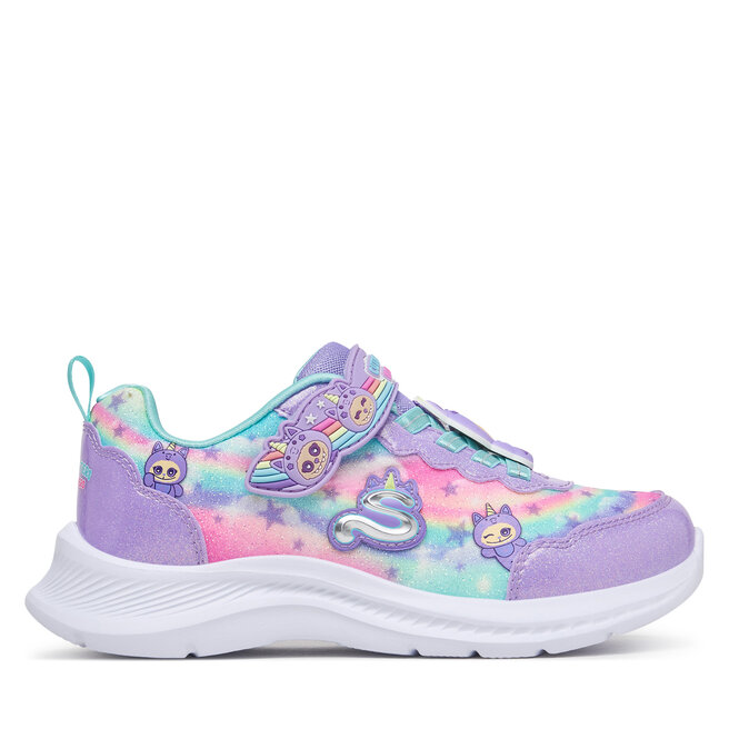 Sneakersy Skechers Jumpsters - Cutie Critters 302363L/LVMT Fioletowy - dziewczęce