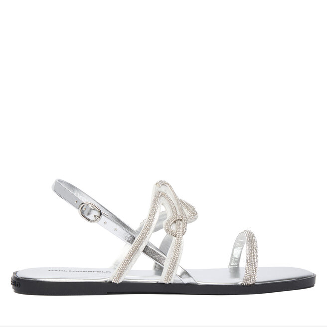 Sandały KARL LAGERFELD KL87425 Srebrny - kobiece