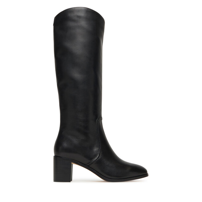 Kozaki LAUREN RALPH LAUREN Charly Bo Tal 802967813001 Czarny - kobiece