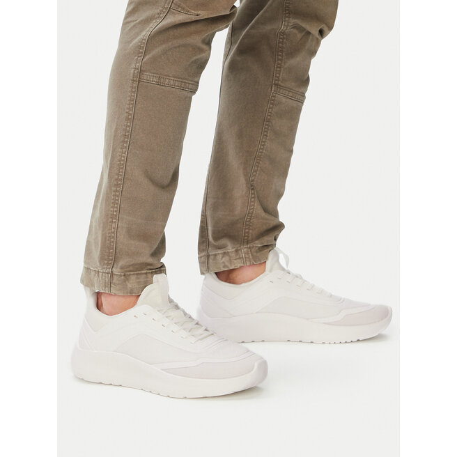 Sneakersy Calvin Klein Light Eva Run Lace Sock Mm HM0HM02164 Biały - męskie