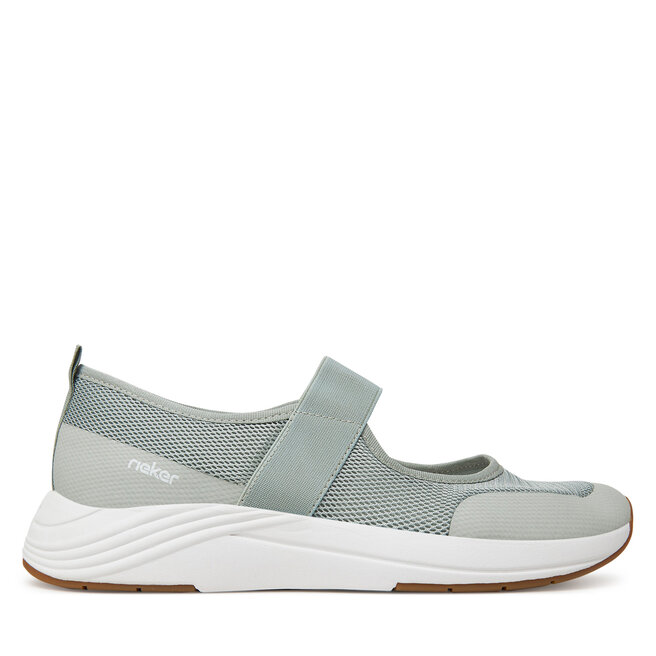 Sneakersy Rieker N8551-52 Zielony - kobiece